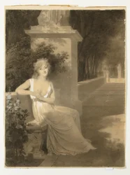 Retrato de Thérésa Tallien como musa de la poesía