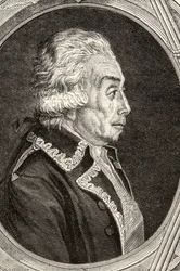Conde Nicolas Luckner, grabado por Pannemaker-Ligny, de 