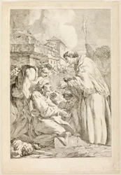 San Carlos Borromeo bendiciendo a los apestados