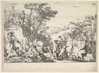 El Festival del Pueblo, Fête de village dans la campagne romaine, ca. 1735-40
