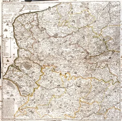 Mapa de Artois (Francia) y Flandes (Bélgica, Países Bajos)