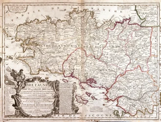 Mapa de Bretaña (Francia)