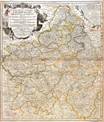 Mapa de Champaña (Francia)