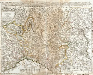Mapa de Lombardía (Italia)