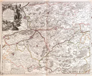 Mapa del Condado de Hainaut (Bélgica)