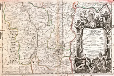 Mapa del Lyonnais (Francia)