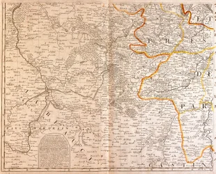 Mapa del suroeste de Île de France