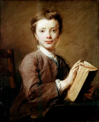 Un niño con un libro, c1740