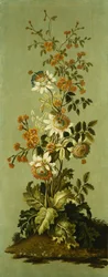 Paneles decorativos con flores