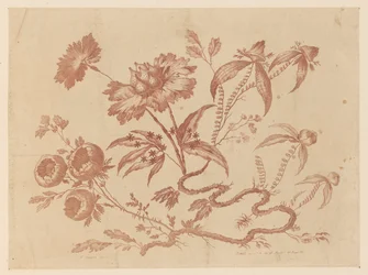 Ramas de flores, de "Recueil de Differentes Fleurs de Fantaisie Dans le Goût Chinois"