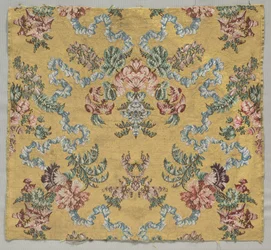 Longitud de seda brocada, 1723-1774