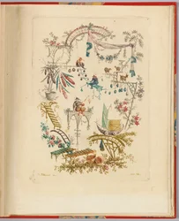 Diseño ornamental de "Nouvelle suite de cahiers chinois a l