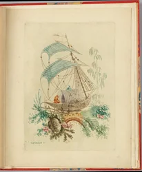Diseño ornamental de "Nouvelle suite de cahiers chinois a l