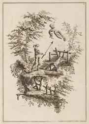 Lámina 3, "Suite de doce Pescadores y Cazadores"