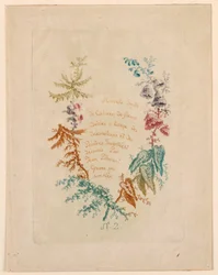 Página de título para "Nouvelle Suitte de Cahiers de fleurs idéales" No. 2