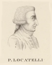Retrato del violinista y compositor Pietro Antonio Locatelli 1695-1764