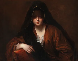 Retrato de una dama, c.1651-1717 (óleo sobre lienzo)