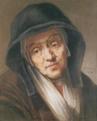 Copia de un retrato de la madre de Rembrandt, 1776