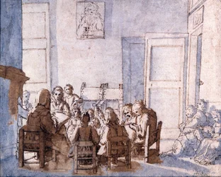 Dibujo de Jean Baptiste Chardin (1699-1779), Museo Glauco Lombardi, Parma.