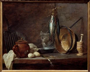 Menú de cuaresma y utensilios de cocina. Naturaleza muerta