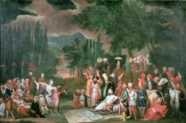 Una partida de caza turca con el sultán Ahmed III