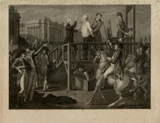 La ejecución de Luis XVI en la Place de la Révolution el 21 de enero de 1793