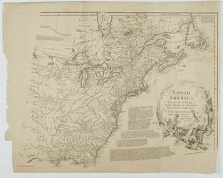 América del Norte, grabado por Richard William Seale, 1752