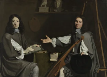 Doble retrato de ambos artistas