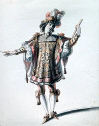 Diseño de vestuario por Jean Berain el Viejo, c. 1680