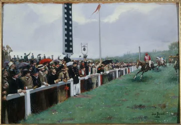 Carreras en Longchamp; la llegada