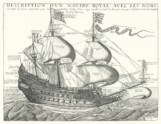 Buque de guerra francés, c1657