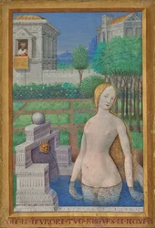 Baño de Betsabé de las Horas de Luis XII