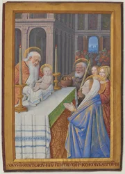 Hoja de las Horas de Luis XII