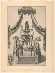 Catafalco de María Teresa de Austria, Notre Dame, París