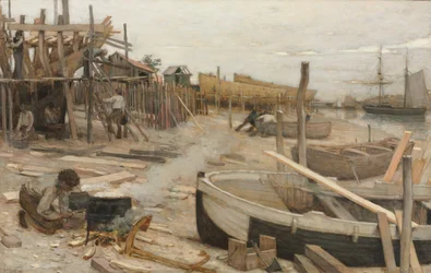 El astillero, c.1875