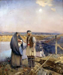 El día hecho una familia campesina
