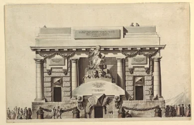 Diseño para el Templo de la Justicia o Templo de la Inmortalidad