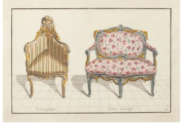 Encoignure, Demi Canapé. Nouvelle Iconologie Historique ou Attributes Hierogliphyques, c.1768