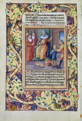 José interpretando los sueños del faraón, del Libro de Horas de Luis de Orleans, 1490