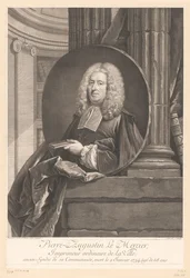 Retrato de Pierre-Augustin Le Mercier Pierre-Augustin Le Mercier (título sobre objeto)