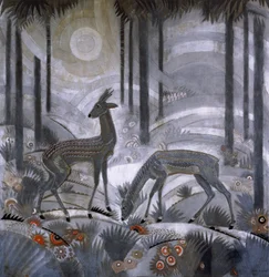 Dos Ciervos en un Bosque, c.1929