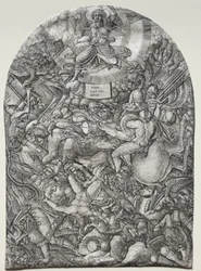 El Apocalipsis: El Ángel en el Sol Llamando a las Aves de Presa, 1500s