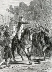 Revolución Francesa 1789-1799 El general Lafayette en Versalles 5 de octubre de 1789