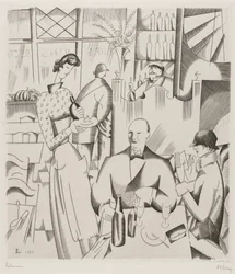 Cena en el Bistrot, 1923