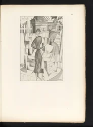 Hombre y mujer en un quiosco
Le kiosque a journaux (título original)