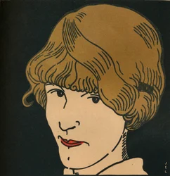 Máscara con Cabello de Oro, 1912
