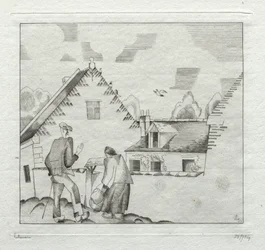 Aldeanos, charlando