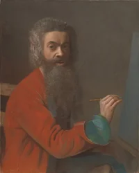 Autorretrato en traje turco, c. 1750