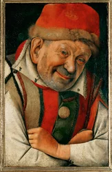 Gonella, enana de corte de los duques de Ferrara ... (óleo sobre madera de roble)