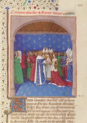 Matrimonio de Carlos IV el Bel